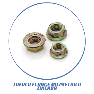 TUERCA FLANGE MILIMETRICA ZINCADA