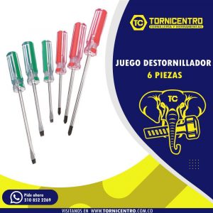 JGO DESTORNILLADOR X 6PZ
