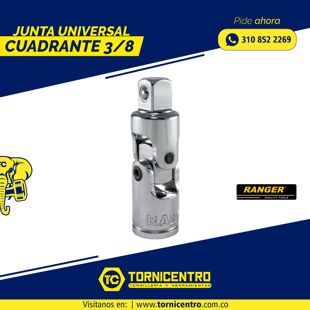JUNTA UNIVERSAL CUADRANTE 3/8 - RANGER