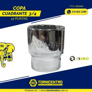 COPA CUADRANTE 3/4 12 PUNTAS