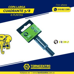COPA LARGA CUADRANTE 3/8 6 PUNTAS