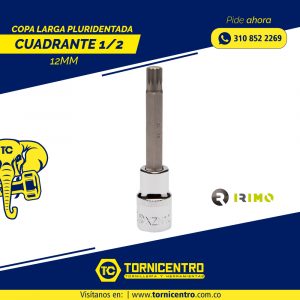 COPA LARGA PLURIDENTADA CUADRANTE 1/2 12MM