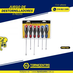 JUEGO DESTORNILLADORES 6PZ