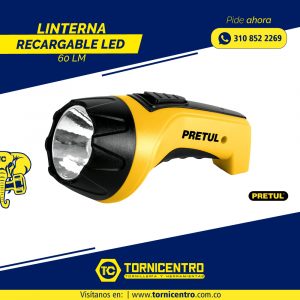 LINTERNA RECARGABLE LED 60LM