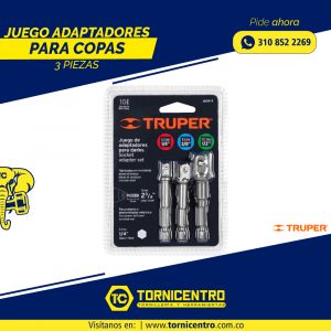 JUEGO ADAPTADORES PARA COPAS 3PZ