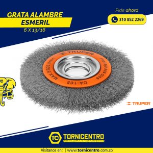 GRATA ALAMBRE ESMERIL 6 X 13/16