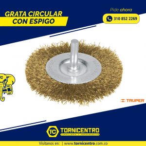 GRATA CIRCULAR CON ESPIGO