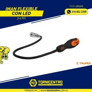 IMAN FLEXIBLE CON LED 3.4 KG