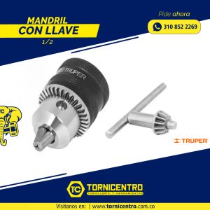 MANDRIL CON LLAVE 1/2