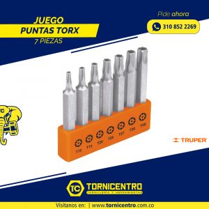 JUEGO PUNTAS TORX X 7PZ