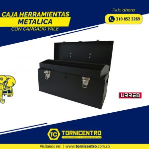 CAJA METAL 20" CON CANDADO YALE