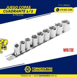 JUEGO COPAS CUADRANTE 1/2 8 PIEZAS