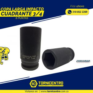 COPA LARGA IMPACTO CUADRANTE 3/4 - 6 PUNTAS