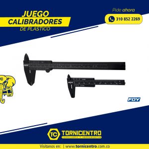 JUEGO CALIBRADORES DE PLASTICO