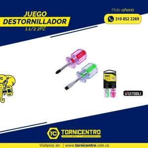 JUEGO DESTORNILLADOR 1.1/2 2 PIEZAS