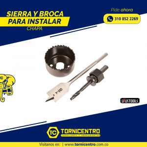 SIERRA Y BROCA PARA INSTALAR CHAPA