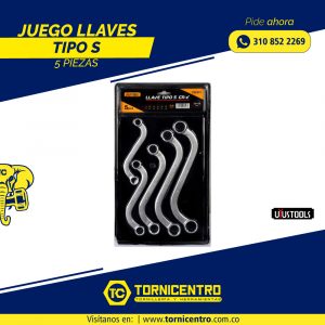 JUEGO LLAVES TIPO S X 5 PIEZAS