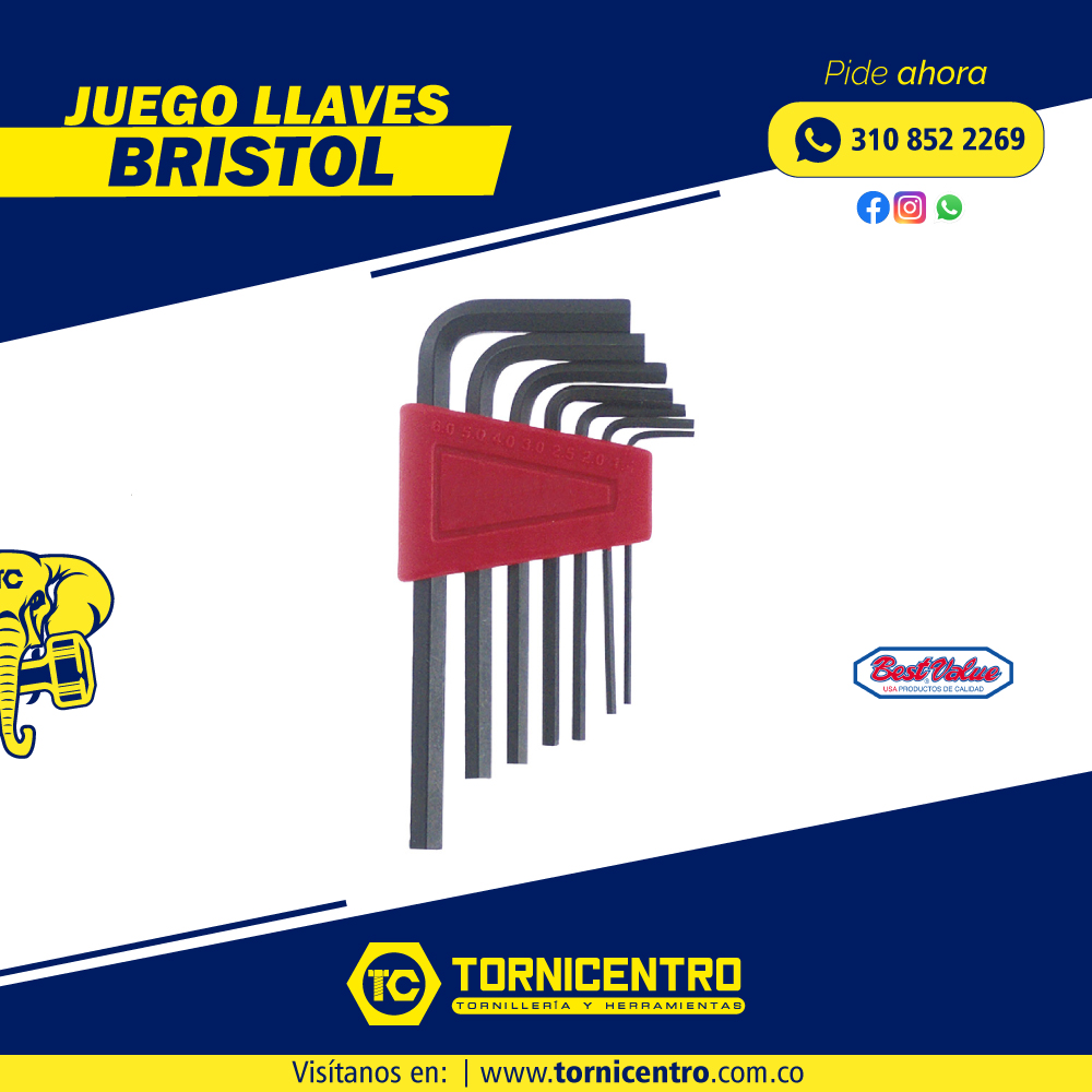 JUEGO LLAVES BRISTOL - BEST VALUE