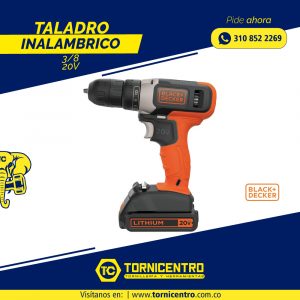 TALADRO INALAMBRICO 3/8 20V - BLACK & DECKER