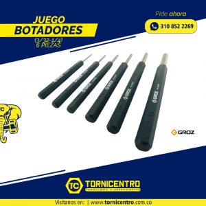 JUEGO BOTADORES (3/32-1/4) X 6 PIEZAS