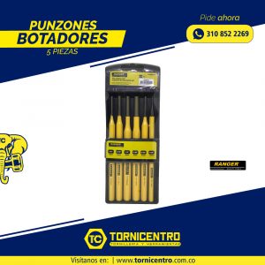 PUNZONES BOTADORES - 5 PIEZAS