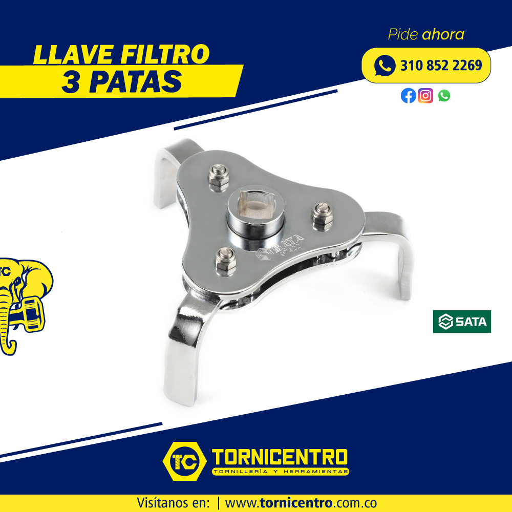LLAVE FILTRO 3 PATAS