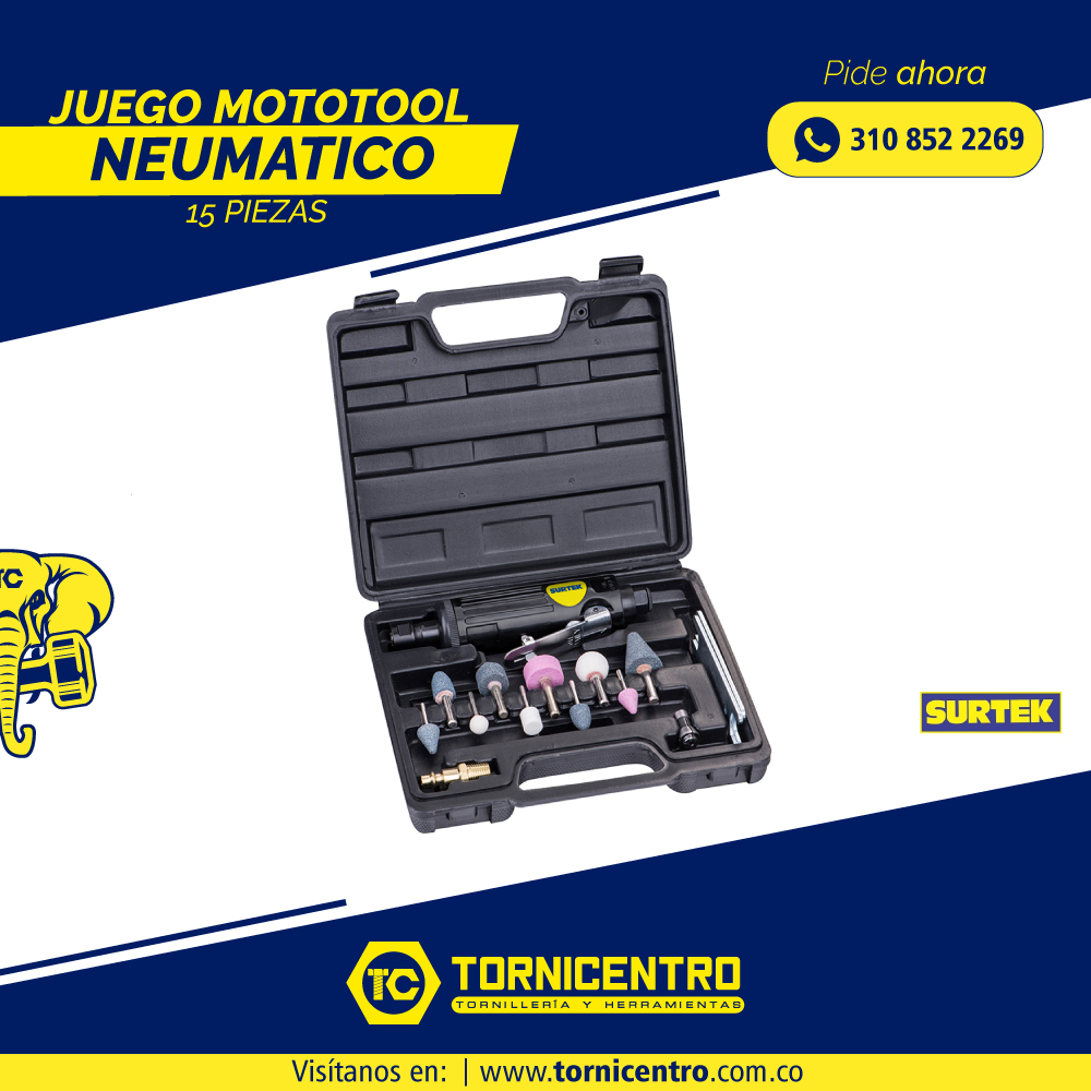JUEGO MOTOTOOL NEUMATICO - SURTEK