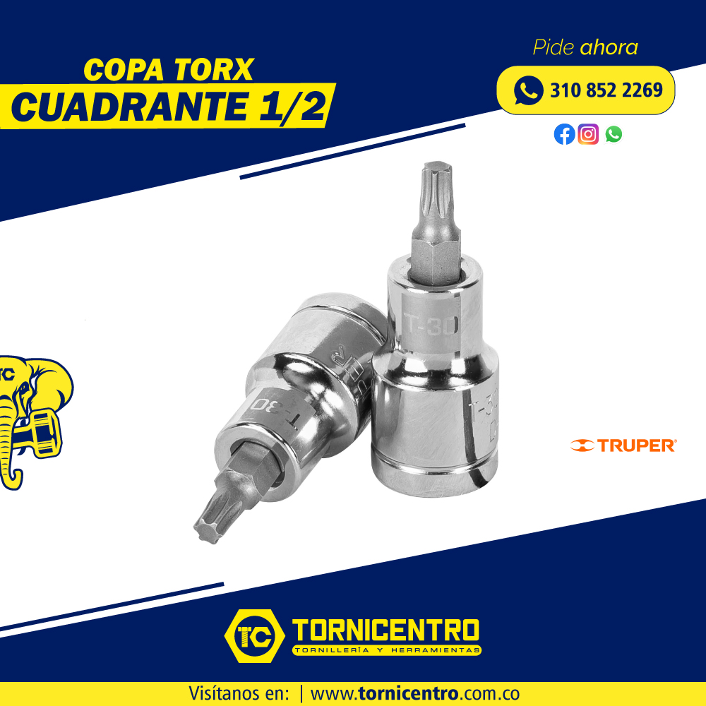 COPA TORX CUADRANTE 1/2 - TRUPER