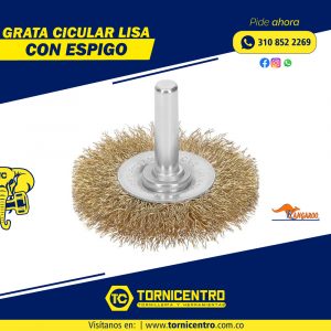 GRATA CIRCULAR LISA CON ESPIGO