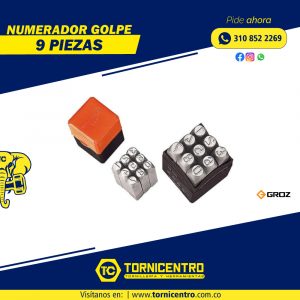 NUMERADOR GOLPE 9 PIEZAS - GROZ