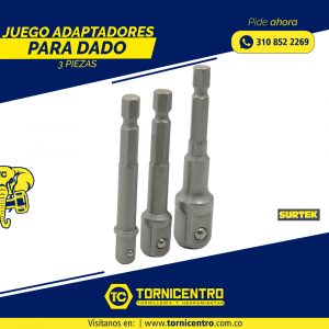 JUEGO ADAPTADORES PARA DADOS - SURTEK