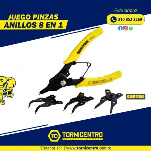 JUEGO PINZAS ANILLOS 8 EN 1 - SURTEK