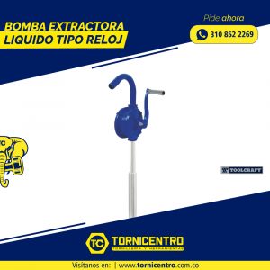 BOMBA EXTRACTORA LIQUIDO TIPO RELOJ