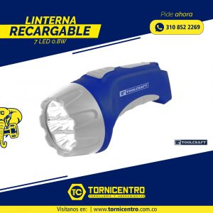 LINTERNA RECARGABLE - TOOLCRAFT
