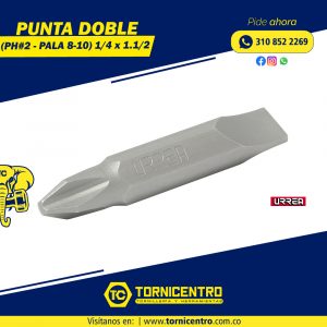 PUNTA DOBLE (PH#2 - PALA 8-10) 1/4 x 1.1/2