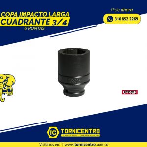 COPA IMPACTO LARGA CUADRANTE 3/4 6 PUNTAS - URREA
