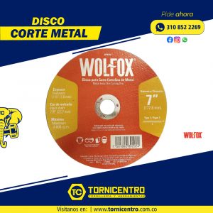 DISCO CORTE METAL - WOLFOX