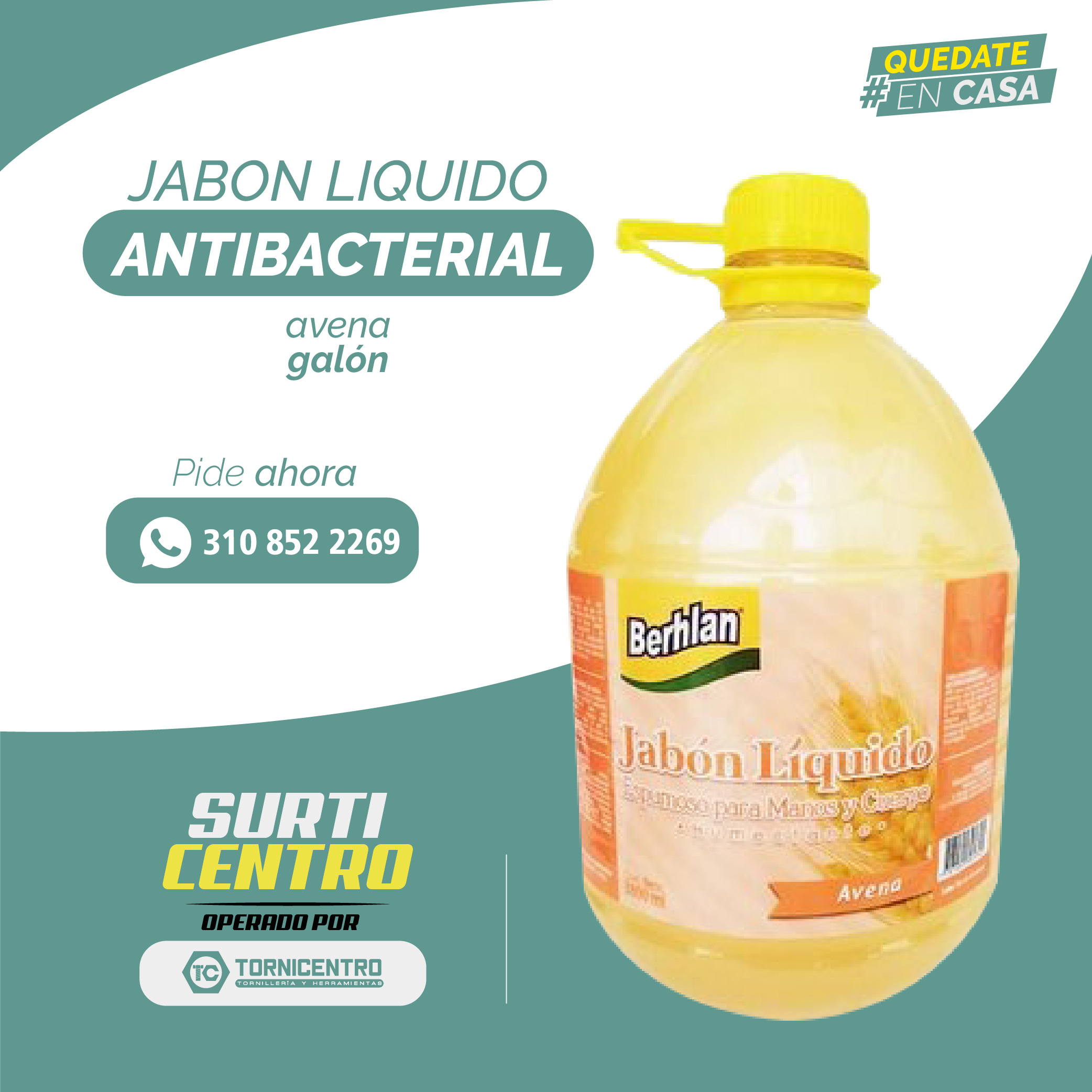 JABON LÍQUIDO ANTIBACTERIAL AVEN Galón