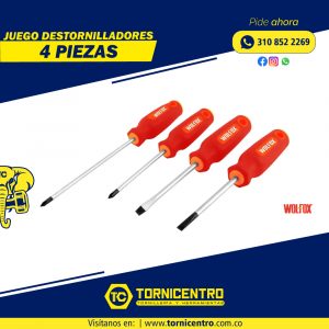 JUEGO DE DESTORNILLADORES - WOLFOX