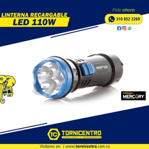 LINTERNA RECARGABLE LED 110W - MERCURY