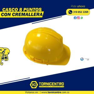 CASCO 8 PUNTOS CON CREMALLERA