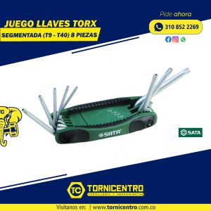 JUEGO LLAVE TORX SEGMETADA - SATA