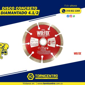 DISCO CONCRETO DIAMANTADO - WOLFOX