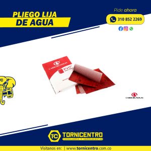 PLIEGO LIJA DE AGUA - CARBORUNDUM