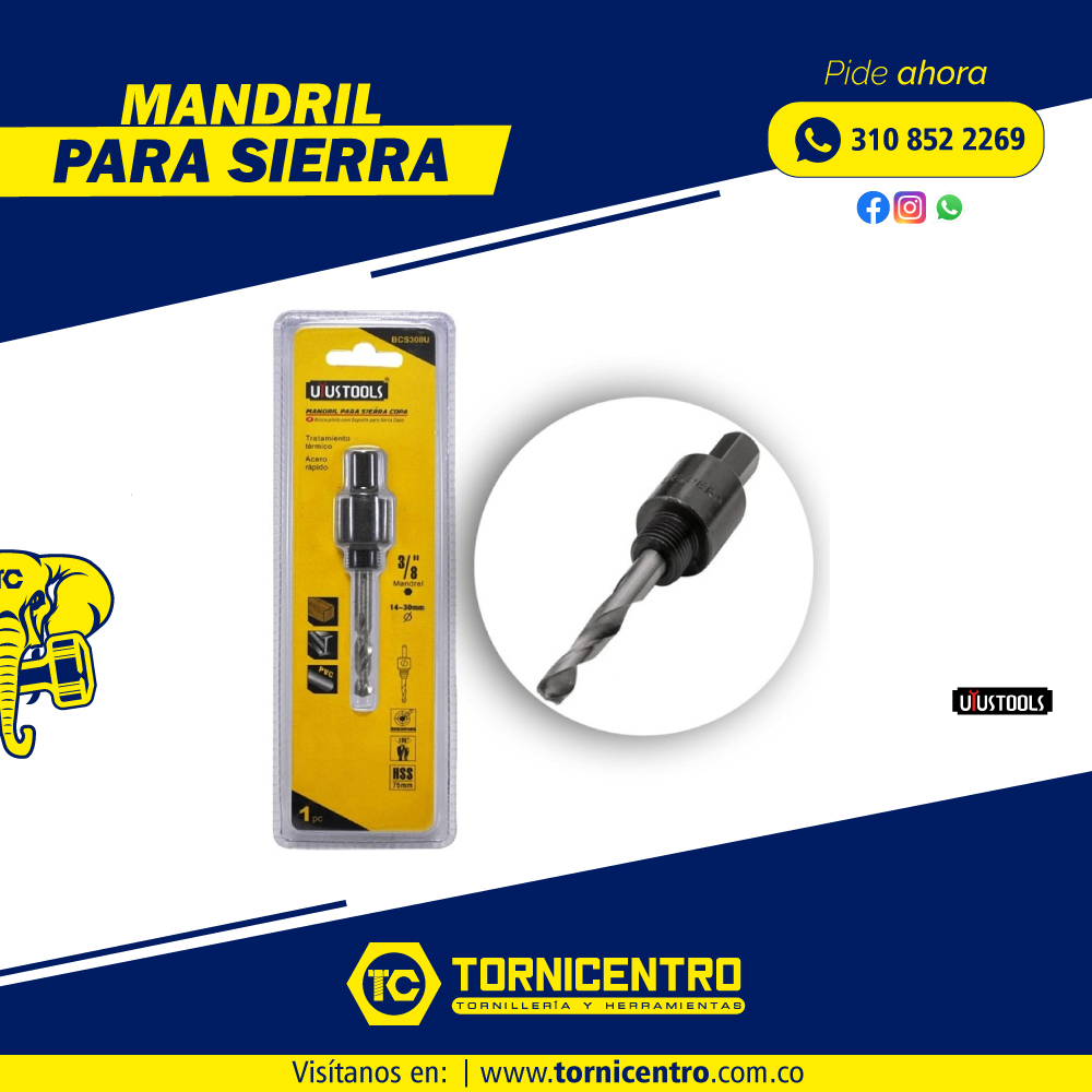 MANDRIL PARA SIERRA - UYUSTOOLS