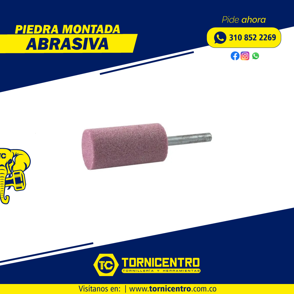 PIEDRA MONTADA ABRASIVA