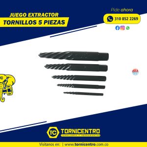JUEGO EXTRACTOR TORNILLOS - MAXTOOLS