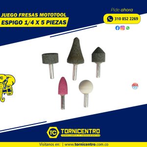 JUEGO FRESAS MOTOTOOL ESPIGO
