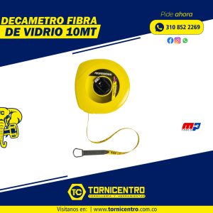 DECAMETRO FIBRA DE VIDRIO