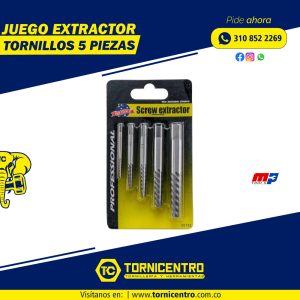JUEGO EXTRACTOR TORNILLOS